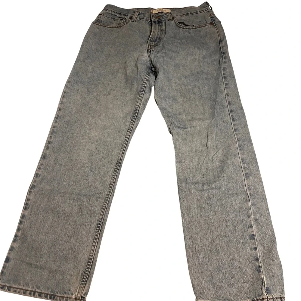 Y2K‎ Levis 505 Regular Fit Jeans Mens 33x30 Light Wash Blue Straight Leg Denim